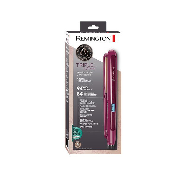 Plancha para el cabello Remington Triple Infusión