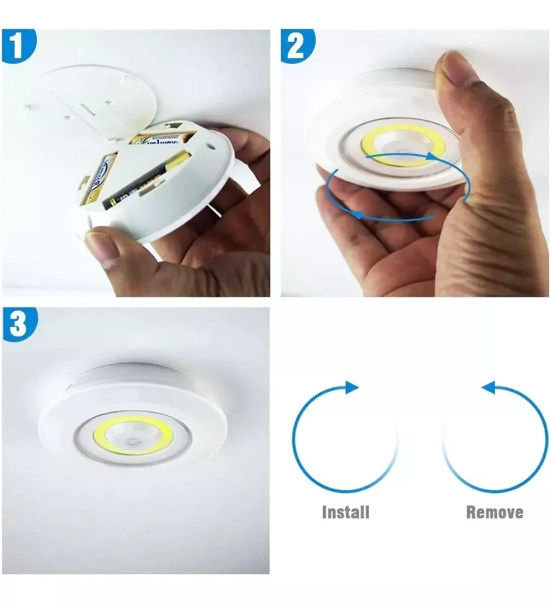 Set de Luces x 3 LED + control - Image 3