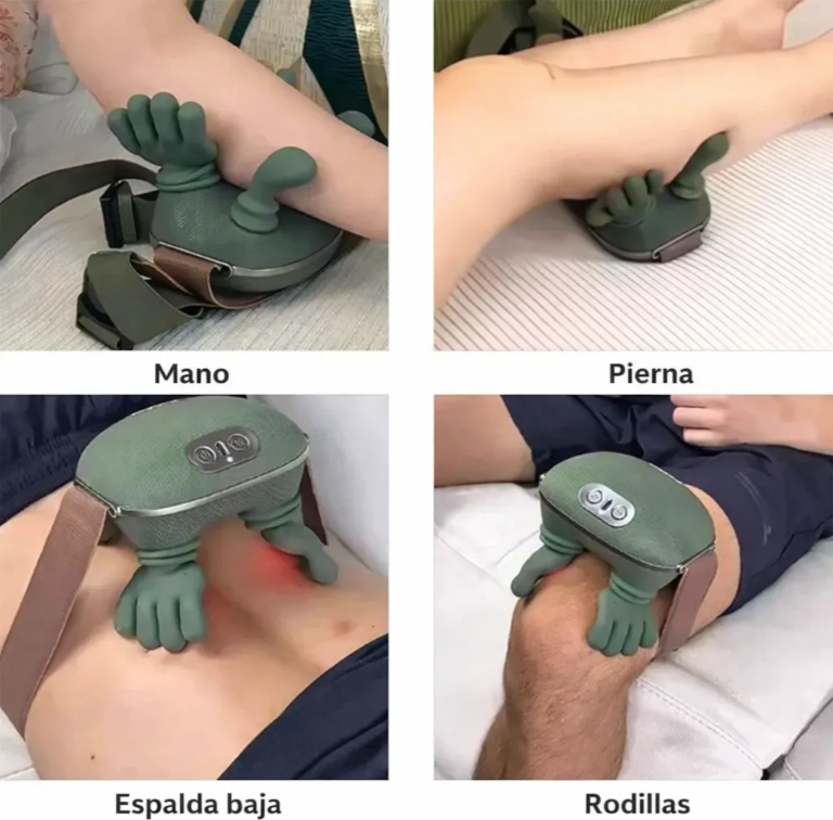 Masajeador Hombros Cuello Espalda – Masajeador tortuga con calor para cuello espalda piernas y rodillas - MerkBuy